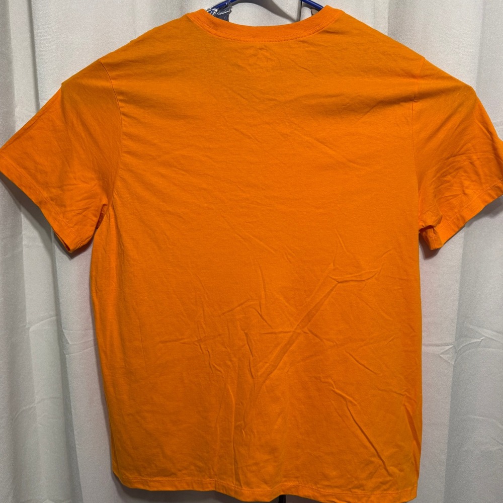 Nike Tee 2X Shirt. ORANGE Cotton UIsex - Picture 4 of 6